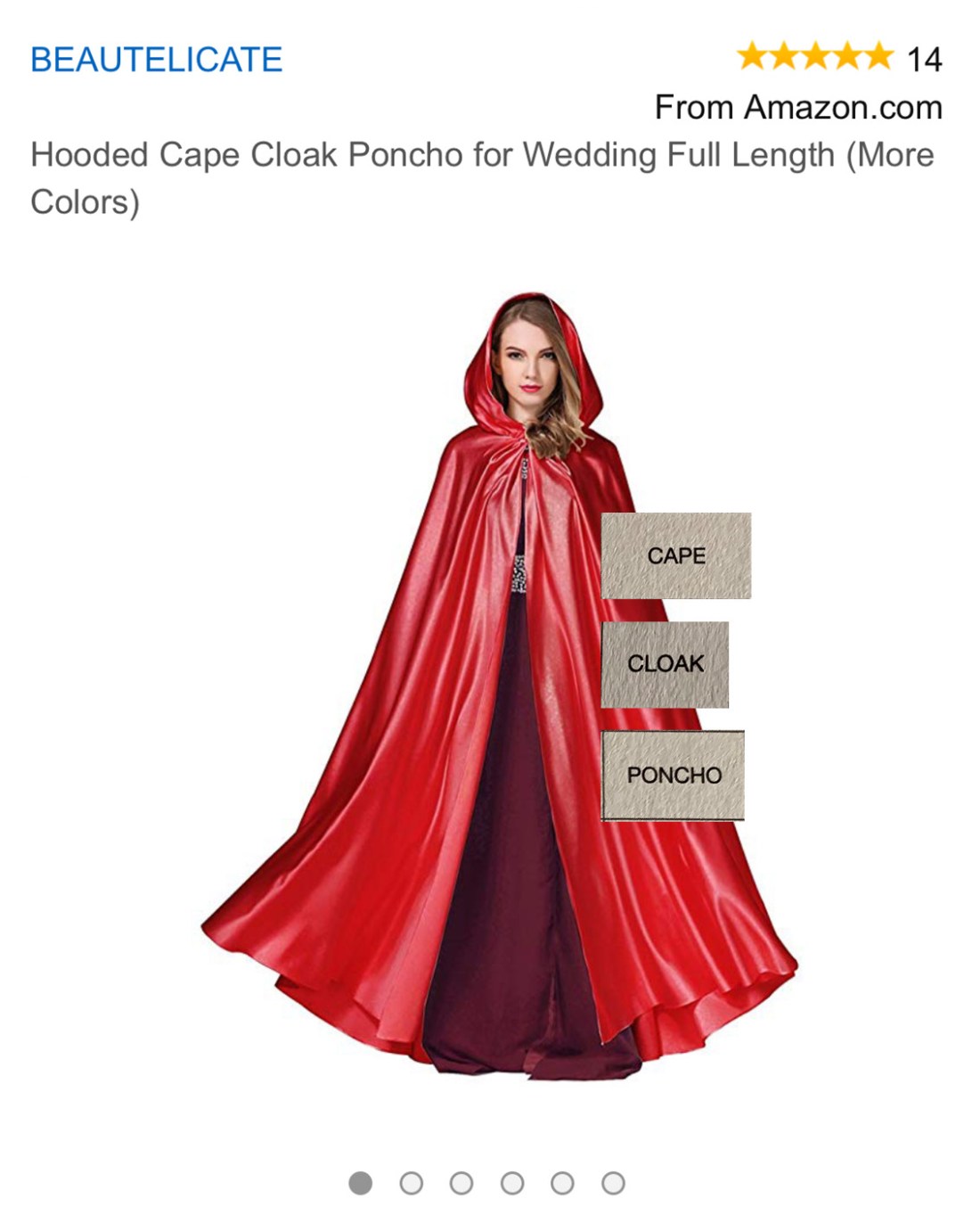 Cape Cloak Poncho